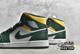 NIKE AIR JORDAN 1 MID SONICS NOBLE GREEN/POLLEN/WHITE 554724-371