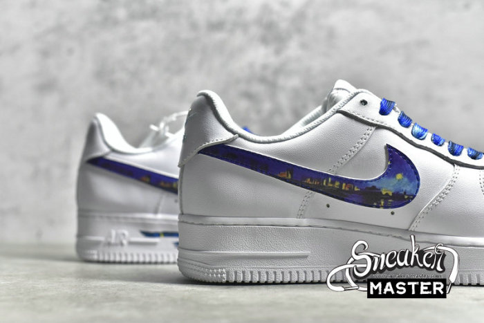 NIKE AIR FORCE 1 LOW GS WHITE/WHITE/BLUE 314192-117