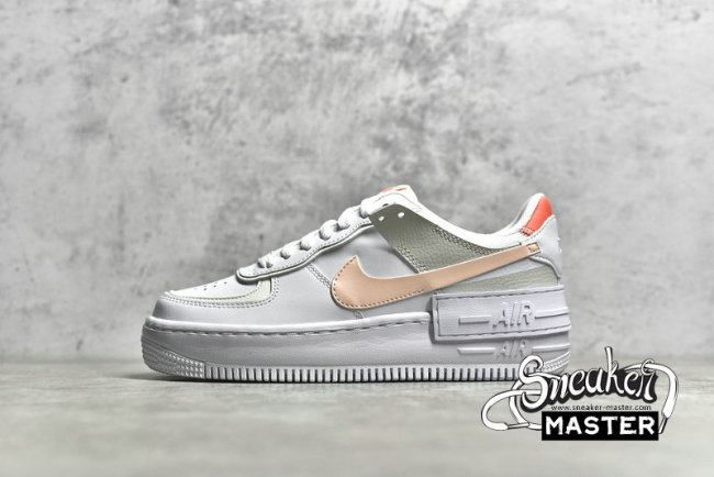 NIKE AIR FORCE 1 LOW SHADOW WHITE/BRIGHT MANGO/PEARL WHITE/CRIMSON TINT DH3896-100