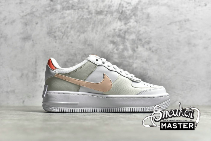 NIKE AIR FORCE 1 LOW SHADOW WHITE/BRIGHT MANGO/PEARL WHITE/CRIMSON TINT DH3896-100