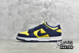 NIKE SB DUNK LOW MICHIGAN 2021 VARSITY MAIZE/MIDNIGHT NAVY/WHITE DD1391-700
