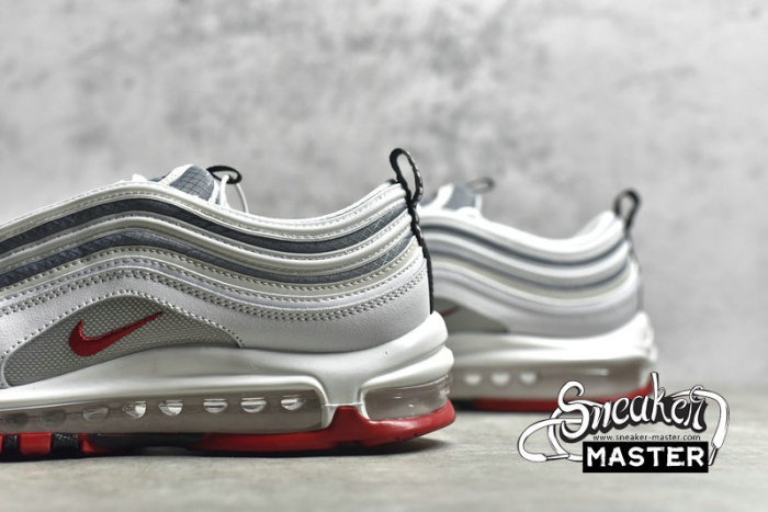 NIKE AIR MAX 97 WHITE BULLET WHITE/GREY-RED DM0027-100