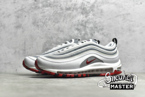 NIKE AIR MAX 97 WHITE BULLET WHITE/GREY-RED DM0027-100
