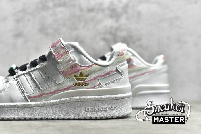 ADIDAS FORUM 84 LOW SHOES I LOVE DANCE CLOUD WHITE/CLOUD WHITE/FROZEN GREEN FY5119