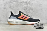 ADIDAS ULTRABOOST 22 SHOES CORE BLACK/TURBO/FLASH ORANGE GX5464