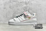 ADIDAS FORUM 84 LOW SHOES I LOVE DANCE CLOUD WHITE/CLOUD WHITE/FROZEN GREEN FY5119
