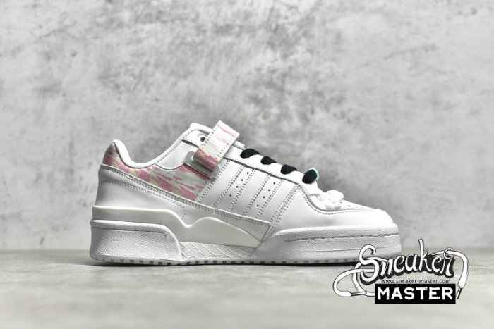 ADIDAS FORUM 84 LOW SHOES I LOVE DANCE CLOUD WHITE/CLOUD WHITE/FROZEN GREEN FY5119