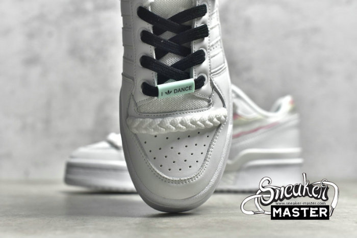 ADIDAS FORUM 84 LOW SHOES I LOVE DANCE CLOUD WHITE/CLOUD WHITE/FROZEN GREEN FY5119