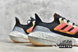 ADIDAS ULTRABOOST 22 SHOES CORE BLACK/TURBO/FLASH ORANGE GX5464