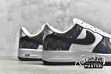NIKE AIR FORCE 1 LOW 07 BLACK TICK FIVE COLOURS BLACK/WHITE/MULTI-COLOR 315122-444