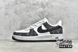 NIKE AIR FORCE 1 LOW 07 BLACK TICK FIVE COLOURS BLACK/WHITE/MULTI-COLOR 315122-444