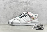 ADIDAS FORUM 84 LOW SHOES I LOVE DANCE CLOUD WHITE/CLOUD WHITE/FROZEN GREEN FY5119