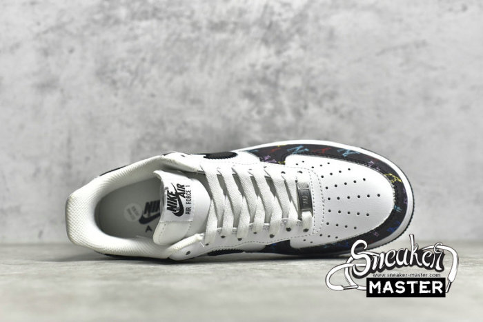 NIKE AIR FORCE 1 LOW 07 BLACK TICK FIVE COLOURS BLACK/WHITE/MULTI-COLOR 315122-444