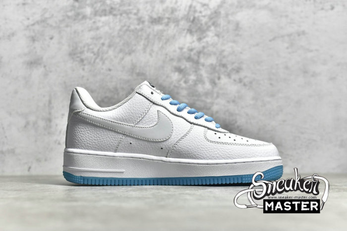 NIKE AIR FORCE 1 LOW WHITE/WHITE/BLUE KH0806-168