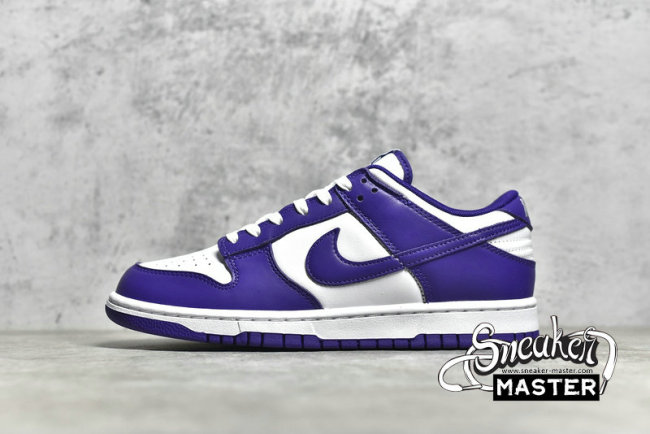 NIKE SB DUNK LOW WHITE/COURT PURPLE/WHITE DD1391-104