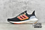 ADIDAS ULTRABOOST 22 SHOES CORE BLACK/TURBO/FLASH ORANGE GX5464