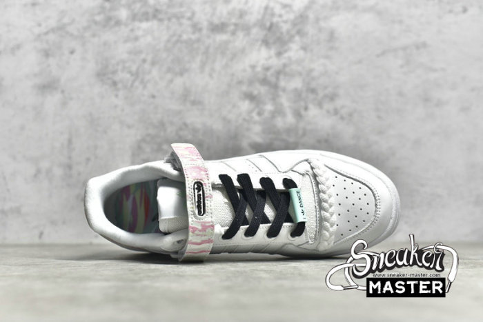 ADIDAS FORUM 84 LOW SHOES I LOVE DANCE CLOUD WHITE/CLOUD WHITE/FROZEN GREEN FY5119