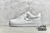 NIKE AIR FORCE 1 LOW 3D SWOOSH WHITE/WHITE/BLACK DR0149-100