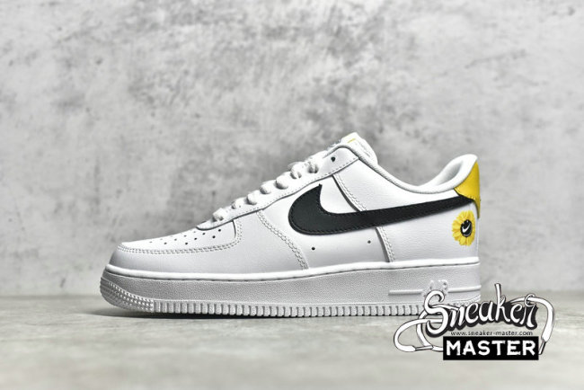 NIKE AIR FORCE 1 07 LOW WHITE/BLACK/YELOW DM0118-100