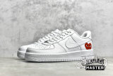 NIKE AIR FORCE 1 LOW WHITE/WHITE/RED 315122-111