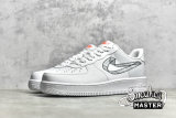 NIKE AIR FORCE 1 LOW 3D SWOOSH WHITE/WHITE/BLACK DR0149-100