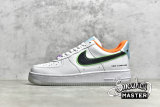 NIKE AIR FORCE 1 LOW 07 LE HAVE A GOOD GAME WHITE/BLACK/TEAM ORANGE/TEAL DO2333-101