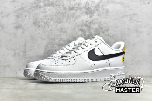 NIKE AIR FORCE 1 07 LOW WHITE/BLACK/YELOW DM0118-100