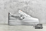 NIKE AIR FORCE 1 LOW 3D SWOOSH WHITE/WHITE/BLACK DR0149-100