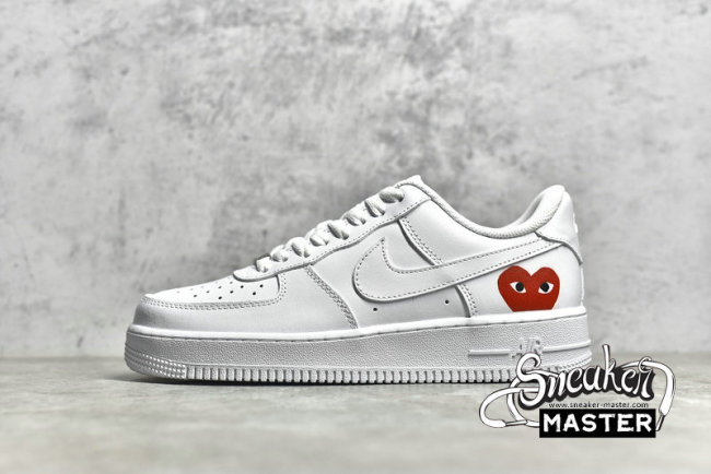 NIKE AIR FORCE 1 LOW WHITE/WHITE/RED 315122-111