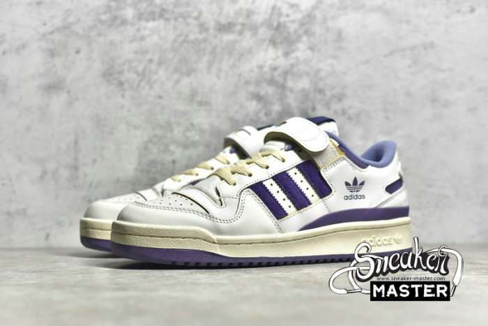 ADIDAS FORUM 84 LOW SHOES OFF WHITE/TECH PURPLE/CREAM WHITE GX4535