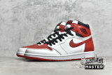NIKE AIR JORDAN 1 RETRO HIGH OG HERITAGE WHITE/UNIVERSITY RED/BLACK 555088-161