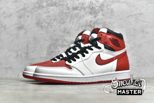 NIKE AIR JORDAN 1 RETRO HIGH OG HERITAGE WHITE/UNIVERSITY RED/BLACK 555088-161