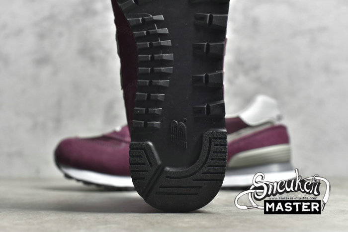 NEW BALANCE 574 RUNNING SHOES BURGUNDY/BURGUNDY/BURGUNDY ML574EVM