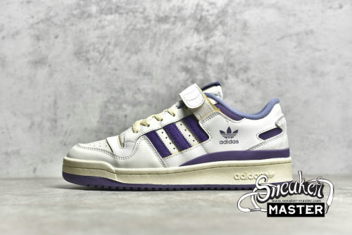 ADIDAS FORUM 84 LOW SHOES OFF WHITE/TECH PURPLE/CREAM WHITE GX4535