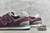 NEW BALANCE 574 RUNNING SHOES BURGUNDY/BURGUNDY/BURGUNDY ML574EVM