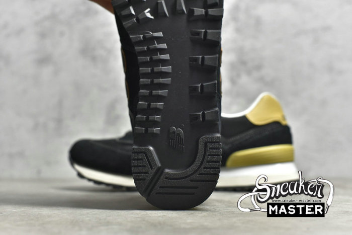 NEW BALANCE 574 RUNNING SHOES BLACK/YELLOW/WHITE NB574