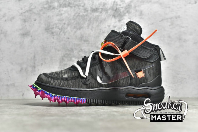 NIKE AIR FORCE 1 MID X OFF-WHITE BLACK/BLACK/BLACK DO6290-001