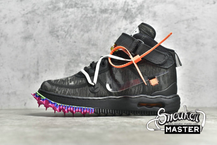NIKE AIR FORCE 1 MID X OFF-WHITE BLACK/BLACK/BLACK DO6290-001