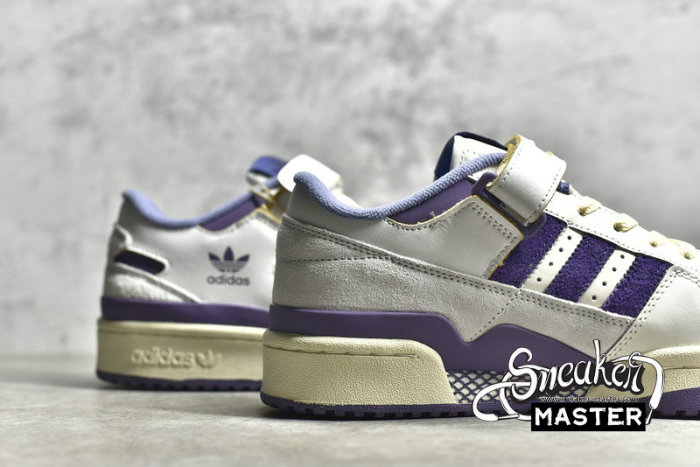 ADIDAS FORUM 84 LOW SHOES OFF WHITE/TECH PURPLE/CREAM WHITE GX4535