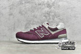 NEW BALANCE 574 RUNNING SHOES BURGUNDY/BURGUNDY/BURGUNDY ML574EVM