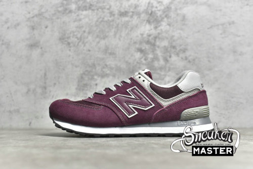 NEW BALANCE 574 RUNNING SHOES BURGUNDY/BURGUNDY/BURGUNDY ML574EVM