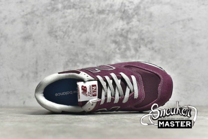 NEW BALANCE 574 RUNNING SHOES BURGUNDY/BURGUNDY/BURGUNDY ML574EVM