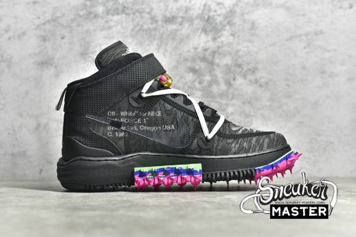 NIKE AIR FORCE 1 MID X OFF-WHITE BLACK/BLACK/BLACK DO6290-001