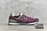 NEW BALANCE 574 RUNNING SHOES BURGUNDY/BURGUNDY/BURGUNDY ML574EVM