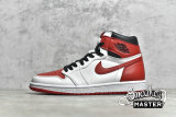 NIKE AIR JORDAN 1 RETRO HIGH OG HERITAGE WHITE/UNIVERSITY RED/BLACK 555088-161