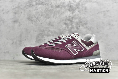 NEW BALANCE 574 RUNNING SHOES BURGUNDY/BURGUNDY/BURGUNDY ML574EVM