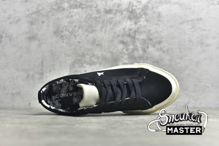 CONVERSE ONE STAR LOW TROPICAL BLACK/MOUSE/EGRET 160584C