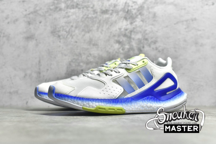 ADIDAS DAY JOGGER CLOUD WHITE/POLAR BLUE/SKY TINT/ACID MINT GW4912