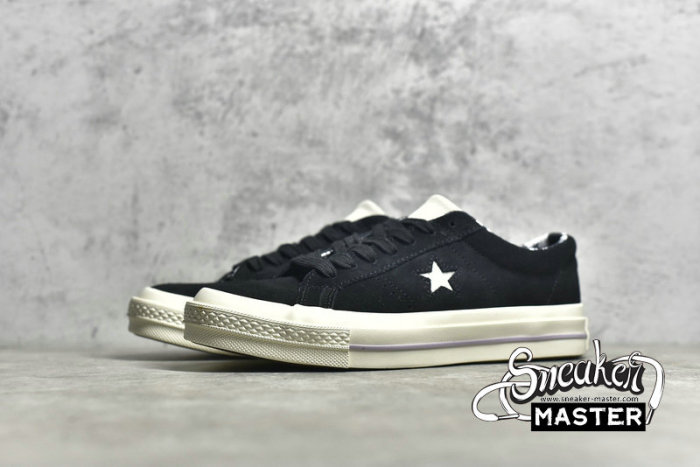 CONVERSE ONE STAR LOW TROPICAL BLACK/MOUSE/EGRET 160584C