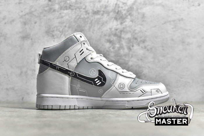 NIKE SB DUNK HIGH WHITE/GREY/BLACK CZ8149-101
